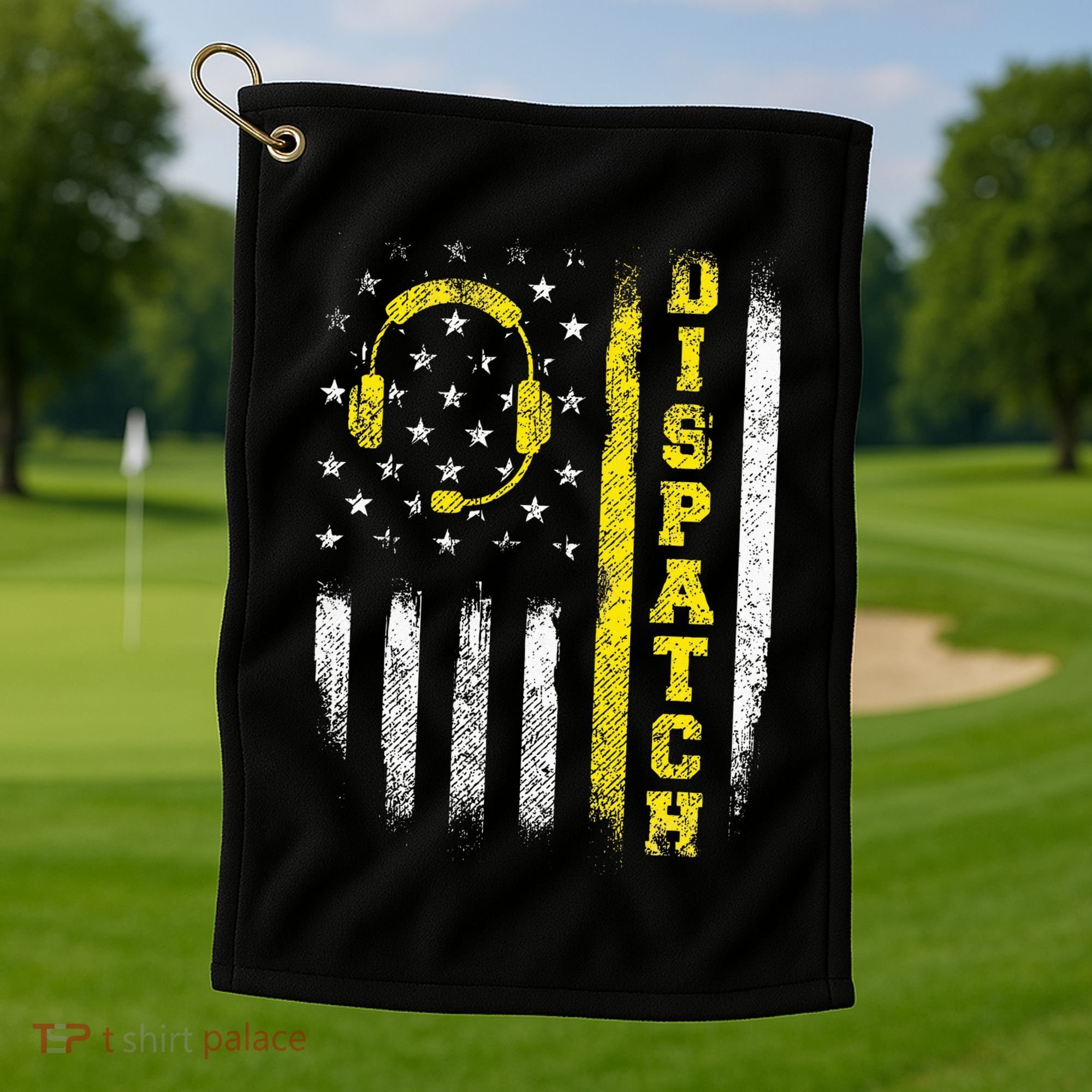 Dispatch 911 Dispatcher First Responder Emergency Golf Towel