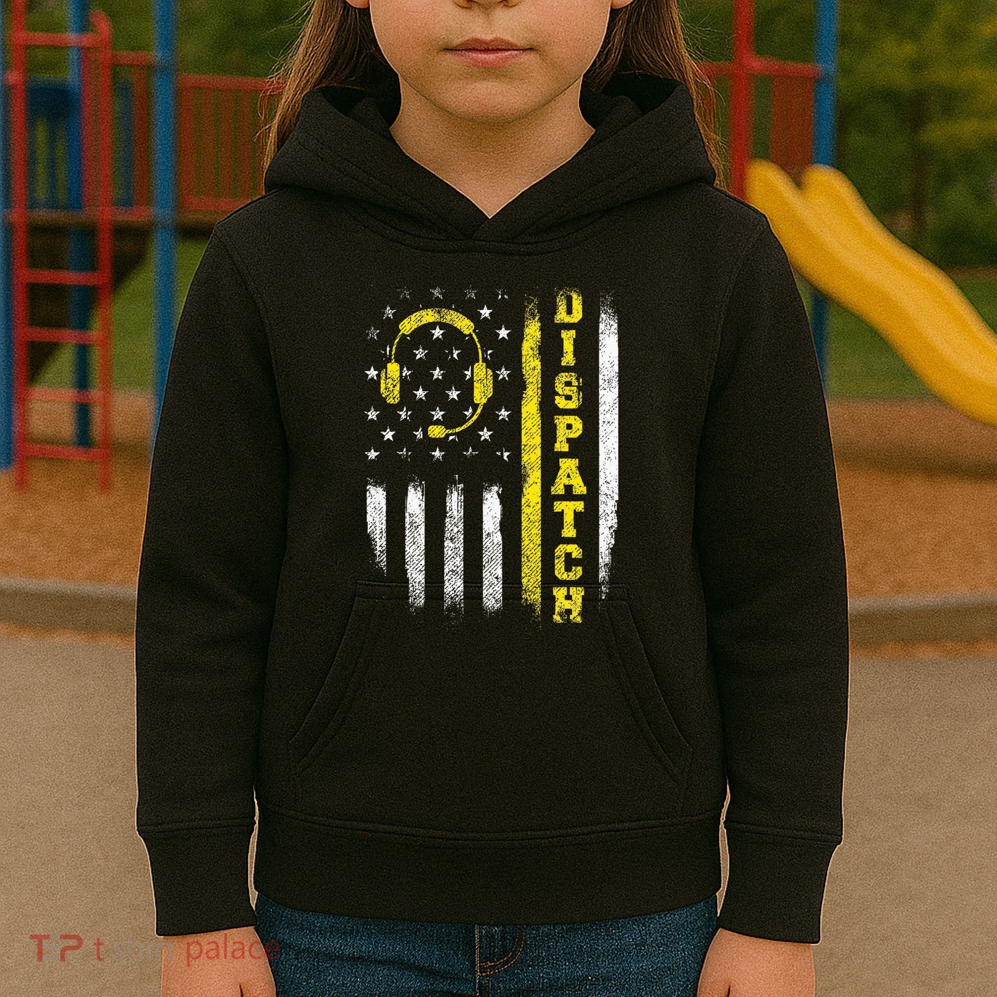 Dispatch 911 Dispatcher First Responder Emergency Kids Hoodie