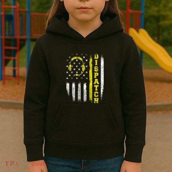 Dispatch 911 Dispatcher First Responder Emergency Kids Hoodie