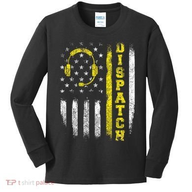 Dispatch 911 Dispatcher First Responder Emergency Kids Long Sleeve Shirt