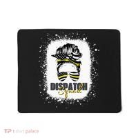 Dispatcher 911 Women Messy Bun American Flag Dispatch Squad Mousepad thumb 0