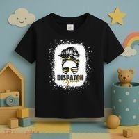 Dispatcher 911 Women Messy Bun American Flag Dispatch Squad Toddler T-Shirt thumb 3