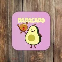 Dadacado Avocado 1st Birthday Dad Daddy Father Dada Coaster thumb 0