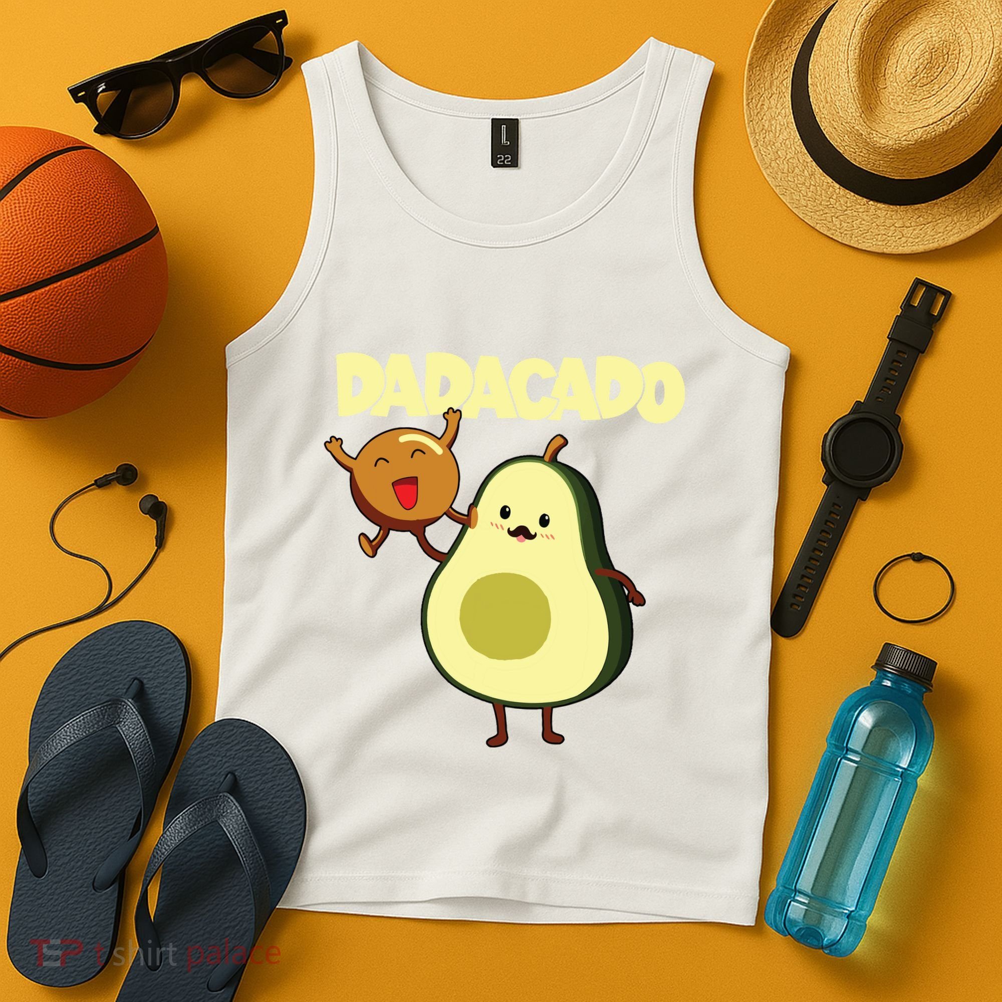 Dadacado Avocado 1st Birthday Dad Daddy Father Dada Tank Top