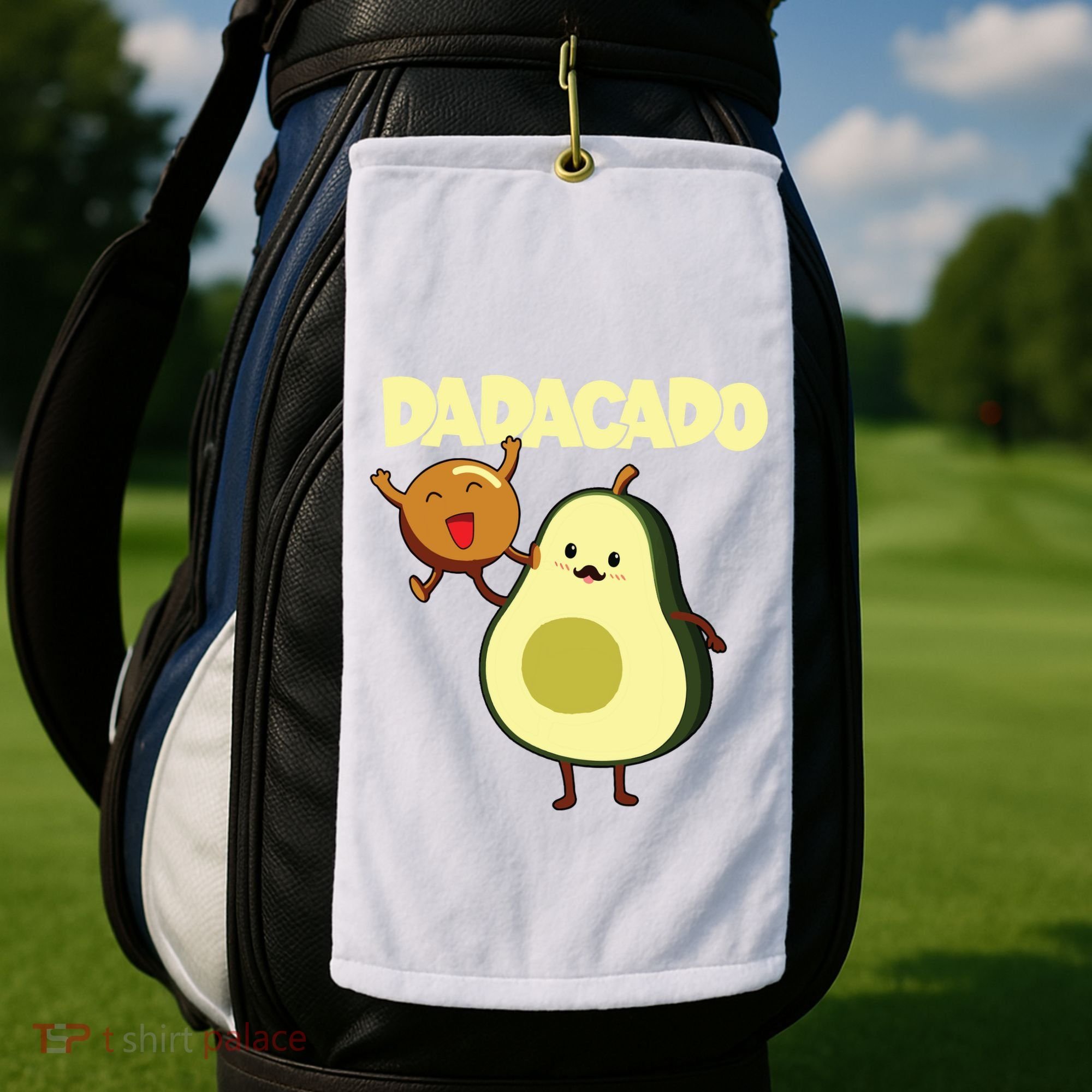 Dadacado Avocado 1st Birthday Dad Daddy Father Dada Golf Towel