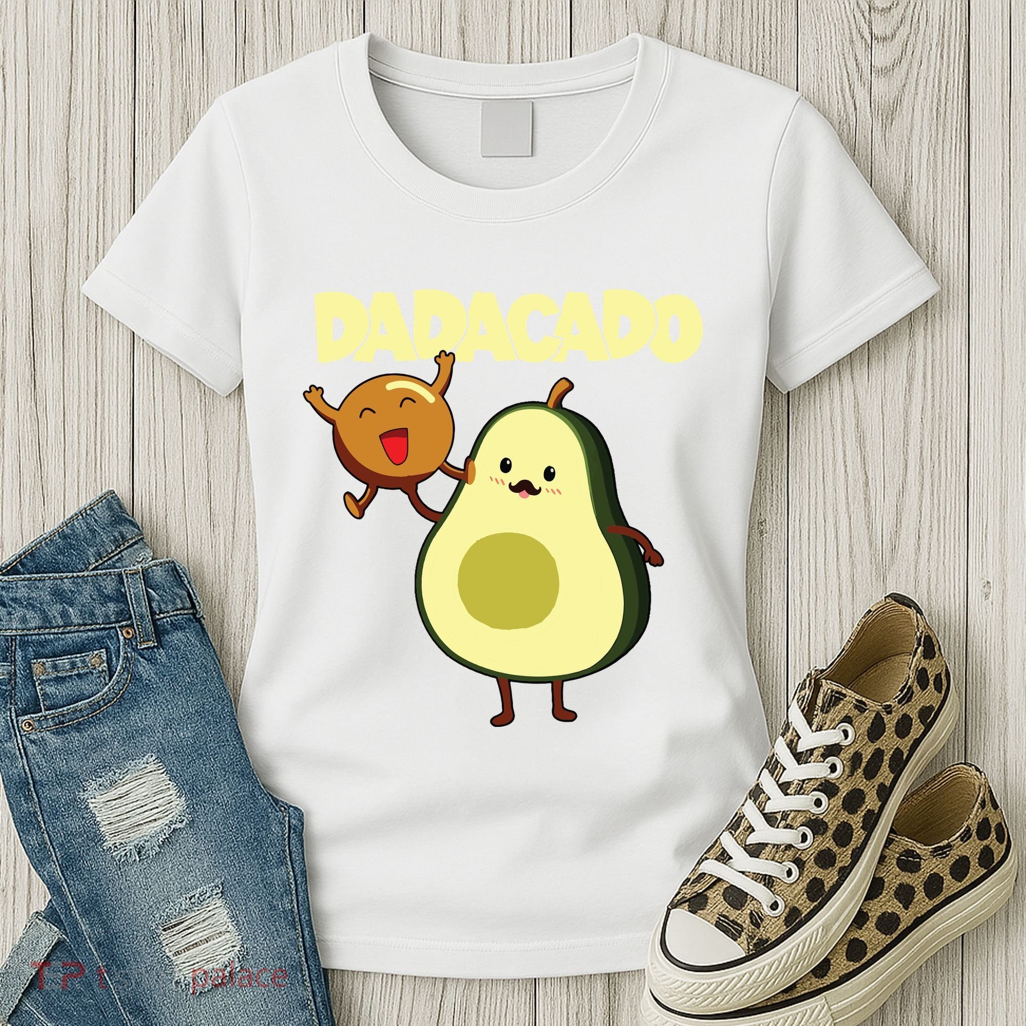 Dadacado Avocado 1st Birthday Dad Daddy Father Dada Women's T-Shirt