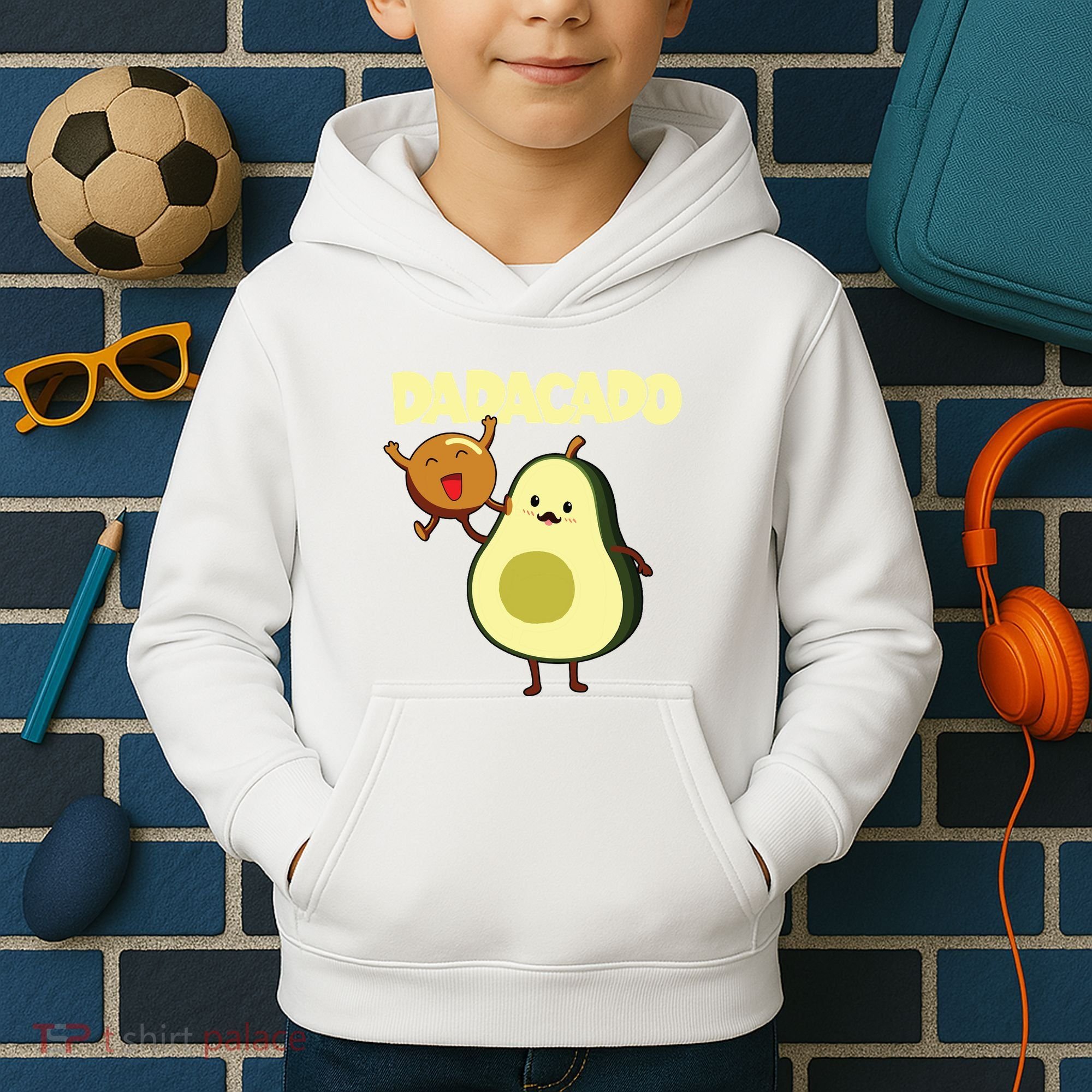 Dadacado Avocado 1st Birthday Dad Daddy Father Dada Kids Hoodie
