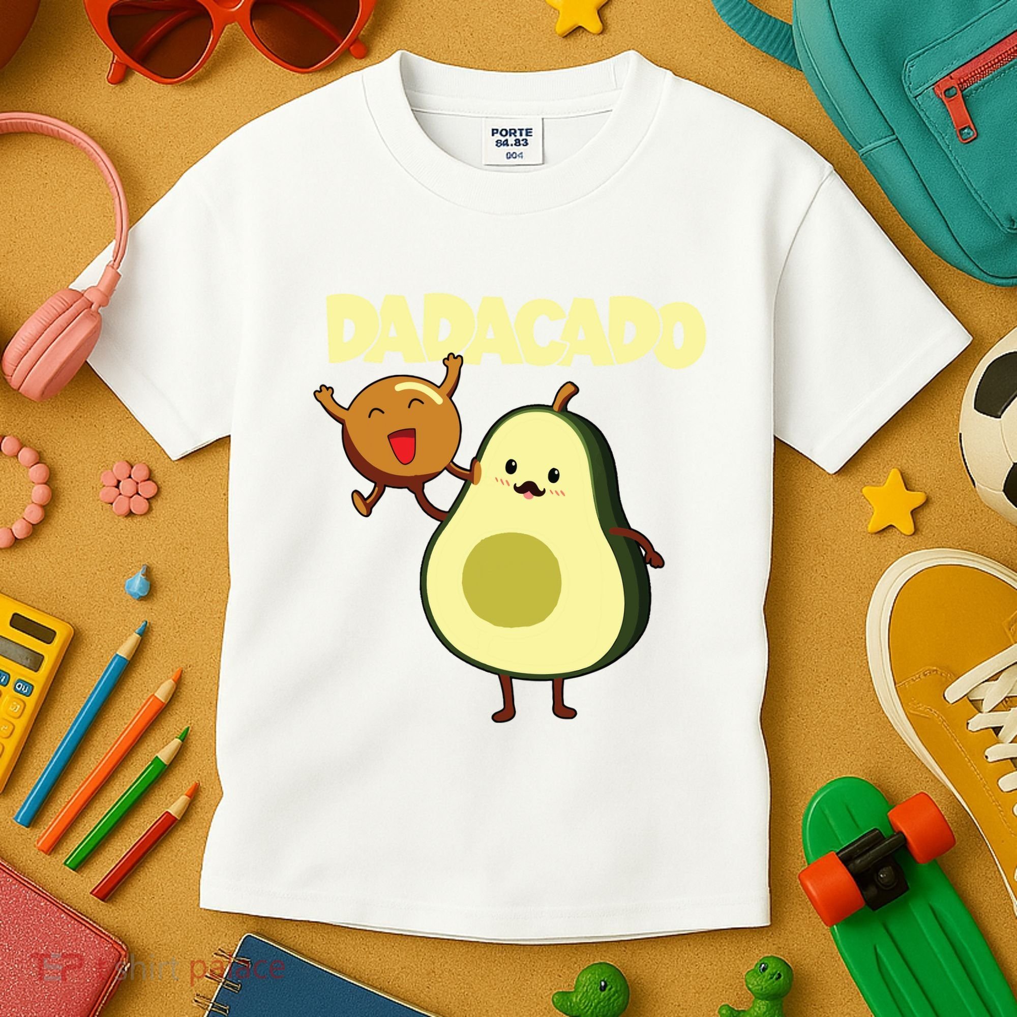 Dadacado Avocado 1st Birthday Dad Daddy Father Dada Kids T-Shirt