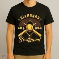 Diamonds Are A Girl Best Friend Friendship Bestfriend T-Shirt thumb 3