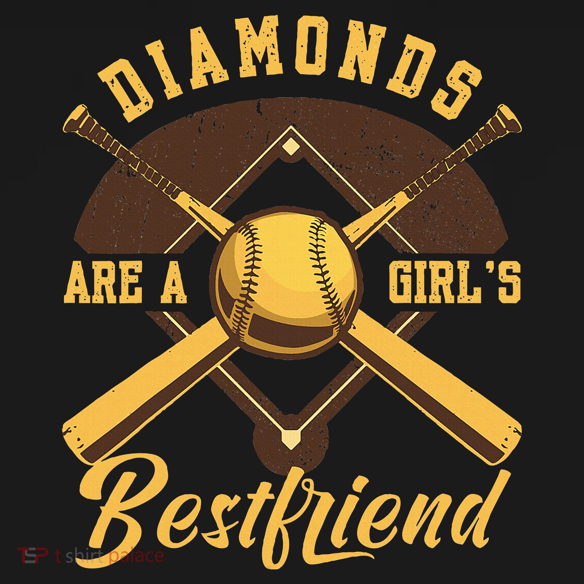Diamonds Are A Girl Best Friend Friendship Bestfriend T-Shirt