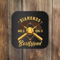 Diamonds Are A Girl Best Friend Friendship Bestfriend Coaster thumb 0