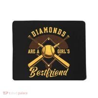Diamonds Are A Girl Best Friend Friendship Bestfriend Mousepad thumb 0