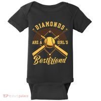 Diamonds Are A Girl Best Friend Friendship Bestfriend Baby Bodysuit thumb 0