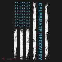 Drug Alcohol Addiction Recovery Celebrate Recovery Usa Flag T-Shirt thumb 7
