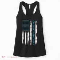 Drug Alcohol Addiction Recovery Celebrate Recovery Usa Flag Women's Tank Top thumb 0