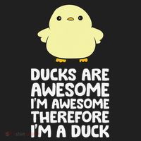 Ducks Are Awesome. I'm Awesome Therefore I'm a Duck Beanie thumb 2