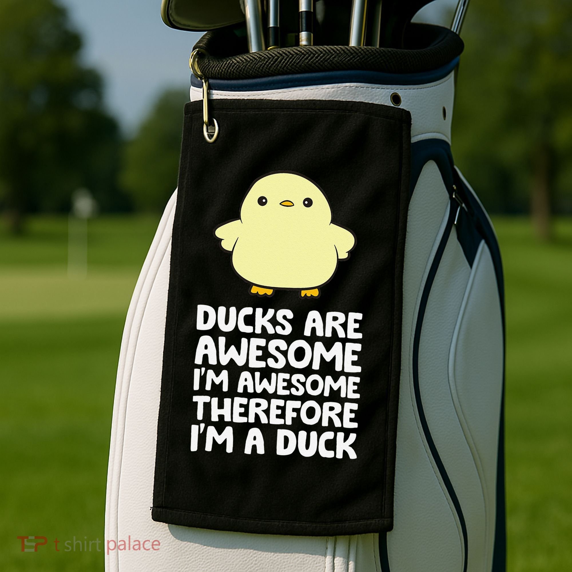 Ducks Are Awesome. I'm Awesome Therefore I'm a Duck Golf Towel