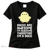 Ducks Are Awesome. I'm Awesome Therefore I'm a Duck Women's T-Shirt thumb 0