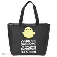 Ducks Are Awesome. I'm Awesome Therefore I'm a Duck Tote Bag thumb 0
