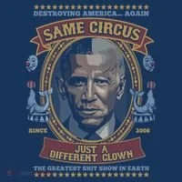 Destroying America Again Same Circus Just A Different Clown Women's Long Sleeve Shirt thumb 2