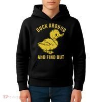 Duck Around And Find Out Kids Hoodie thumb 4