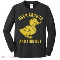 Duck Around And Find Out Kids Long Sleeve Shirt thumb 0