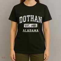 Dothan Alabama Al Vintage Established Sports T-Shirt thumb 4