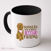 Doodles Are A Girls Best Friend Coffee Mug thumb 0