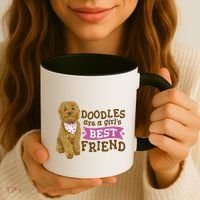 Doodles Are A Girls Best Friend Coffee Mug thumb 3