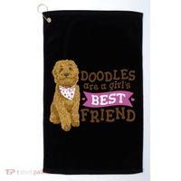 Doodles Are A Girls Best Friend Golf Towel thumb 0