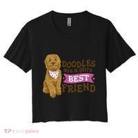 Doodles Are A Girls Best Friend Women's Crop Top Tee thumb 0
