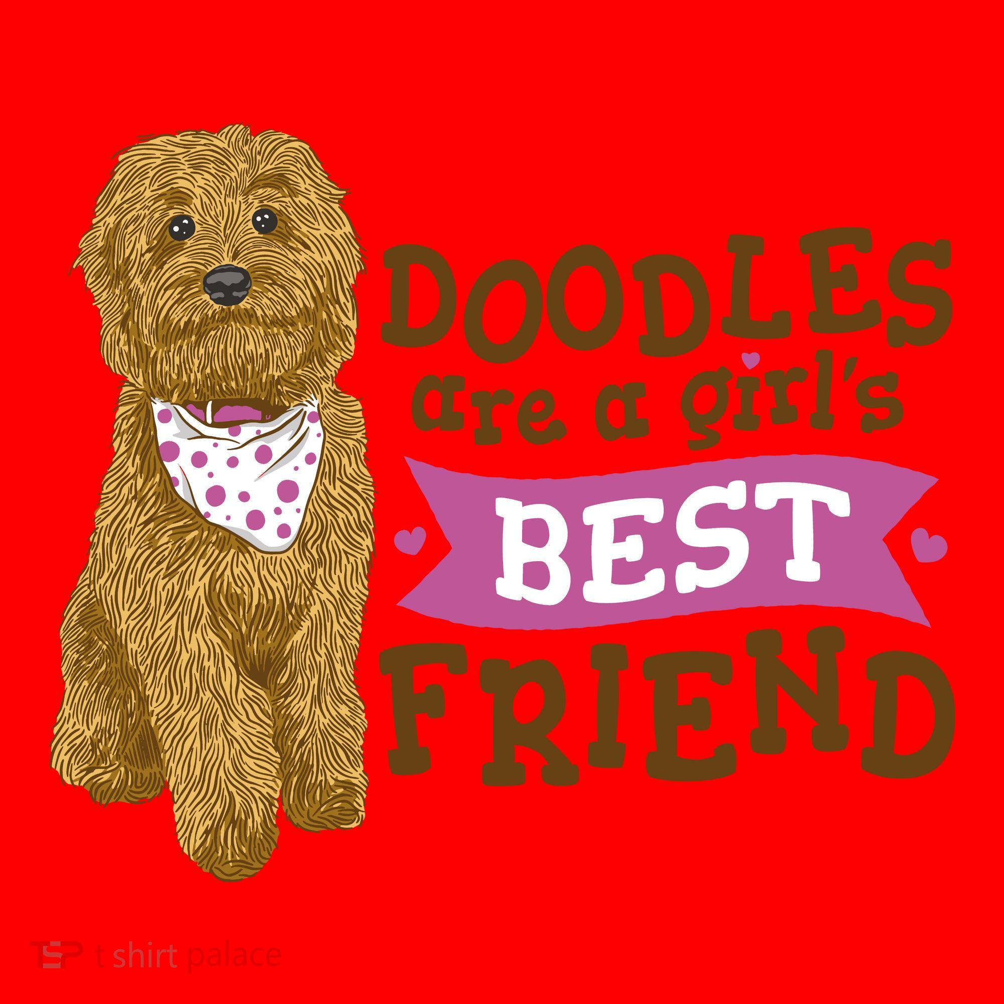 Doodles Are A Girls Best Friend Santa Hat