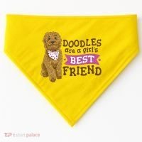 Doodles Are A Girls Best Friend USA-Made Doggie Bandana thumb 0