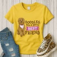 Doodles Are A Girls Best Friend Women's T-Shirt thumb 3