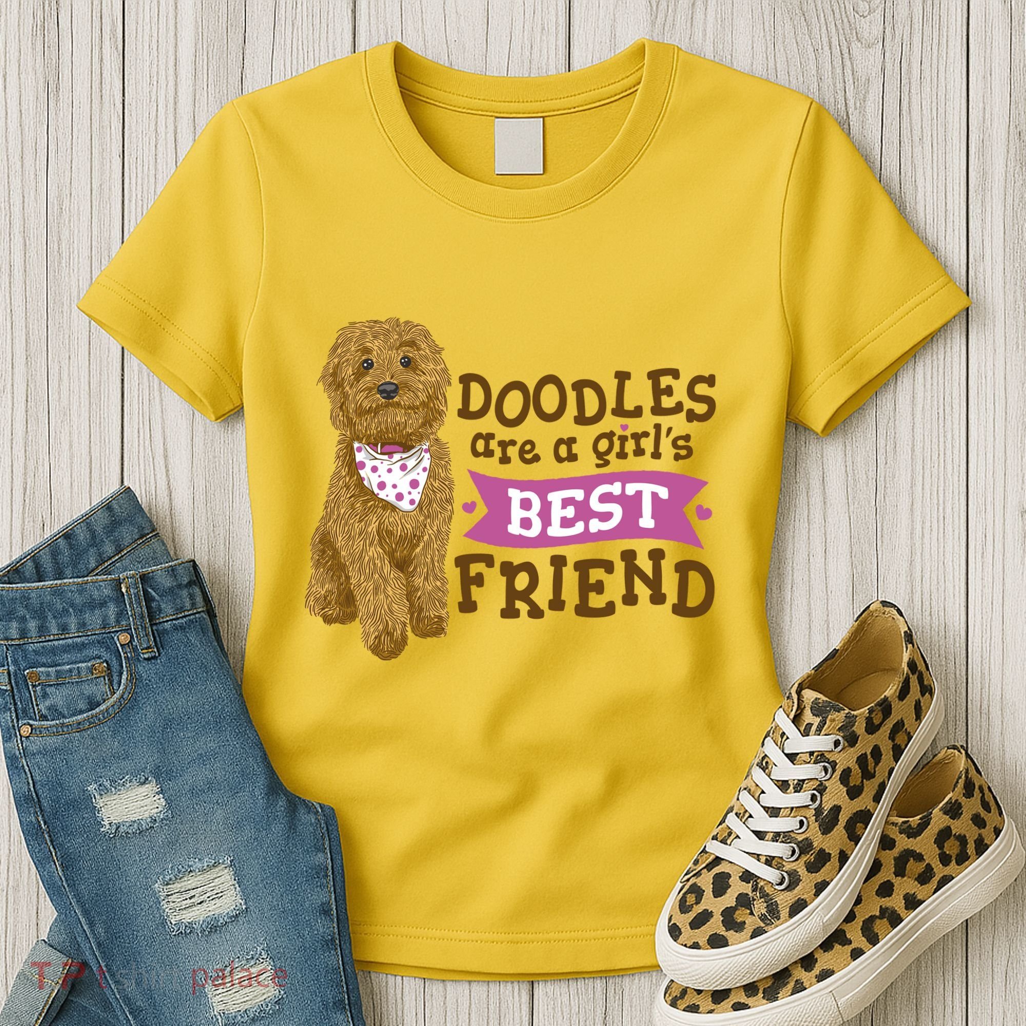 Doodles Are A Girls Best Friend Women's T-Shirt