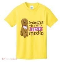 Doodles Are A Girls Best Friend Kids T-Shirt thumb 0
