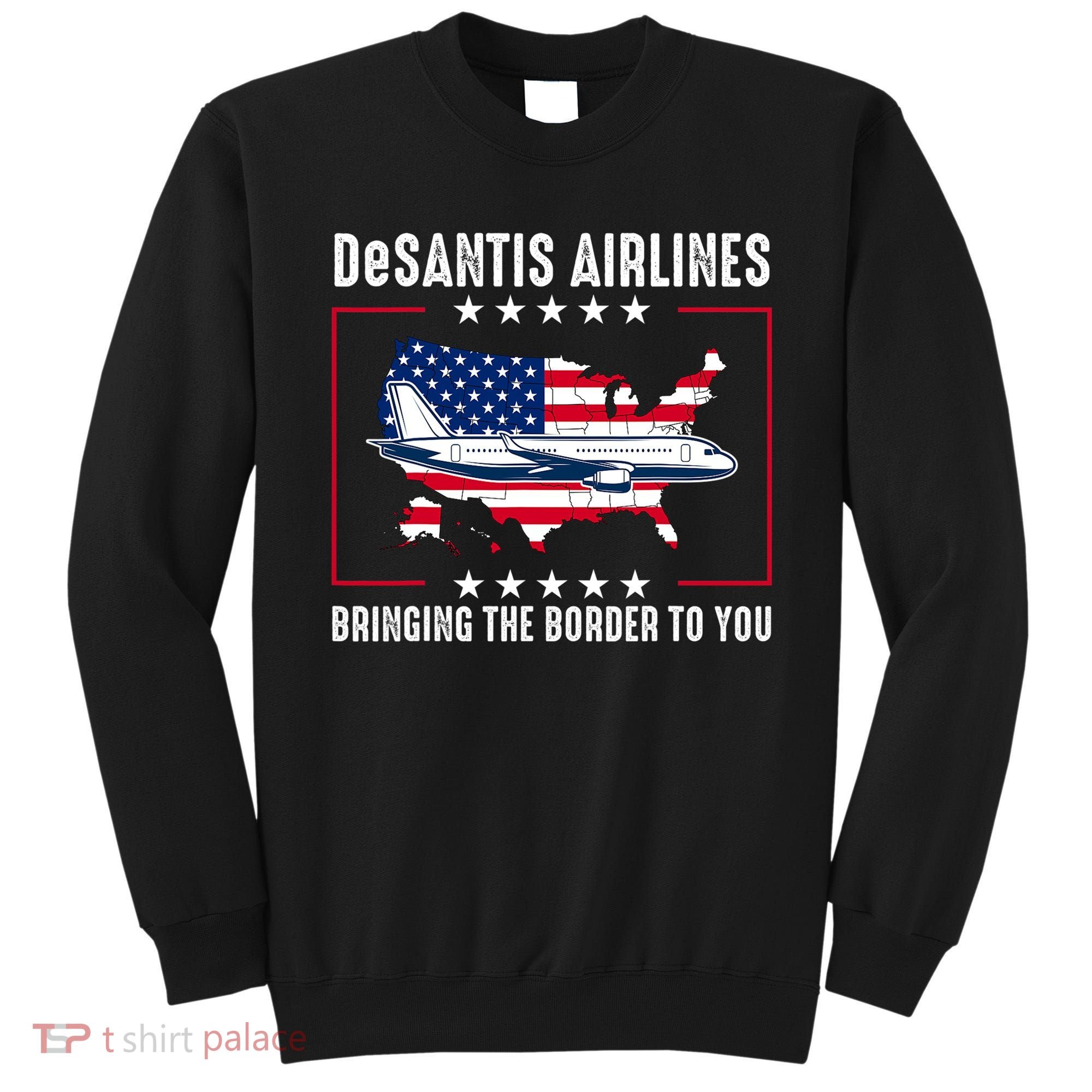DeSantis Airlines American US Flag Sweatshirt