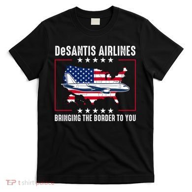 DeSantis Airlines American US Flag T-Shirt