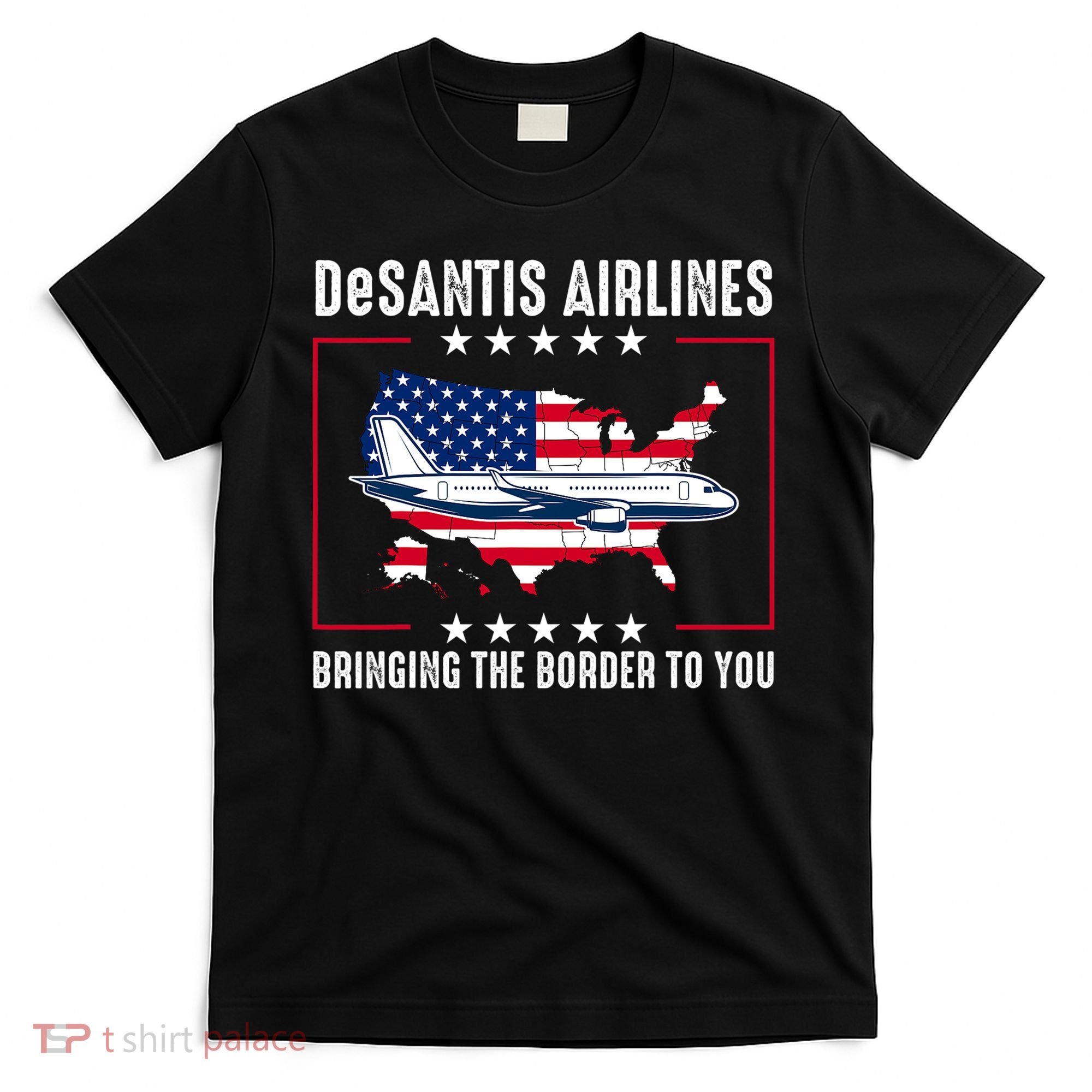 DeSantis Airlines American US Flag T-Shirt