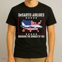 DeSantis Airlines American US Flag T-Shirt thumb 3