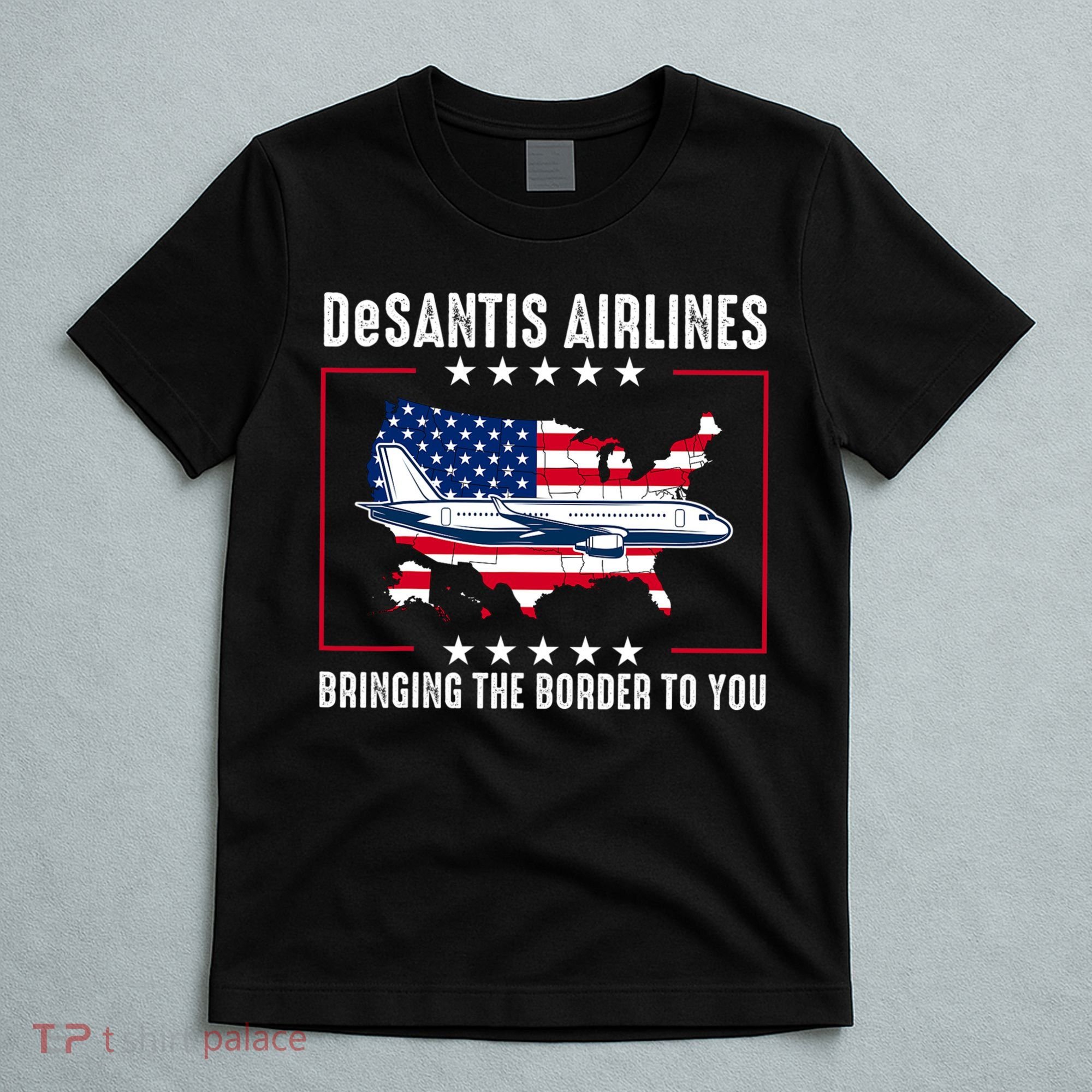 DeSantis Airlines American US Flag T-Shirt