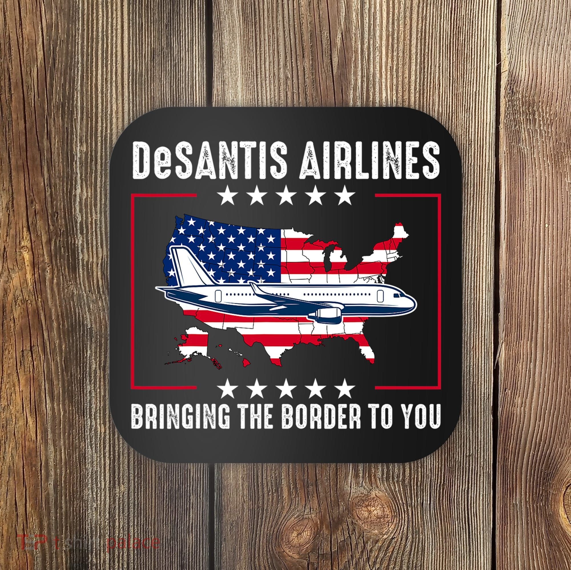 DeSantis Airlines American US Flag Coaster