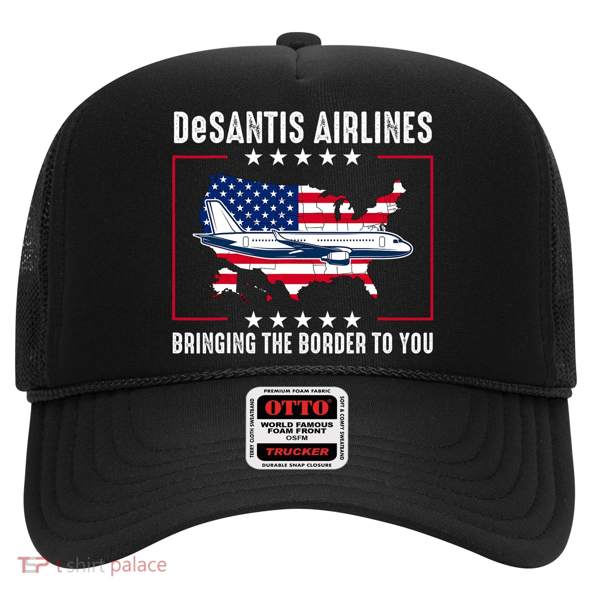 DeSantis Airlines American US Flag Hat