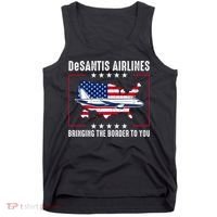 DeSantis Airlines American US Flag Tank Top thumb 0