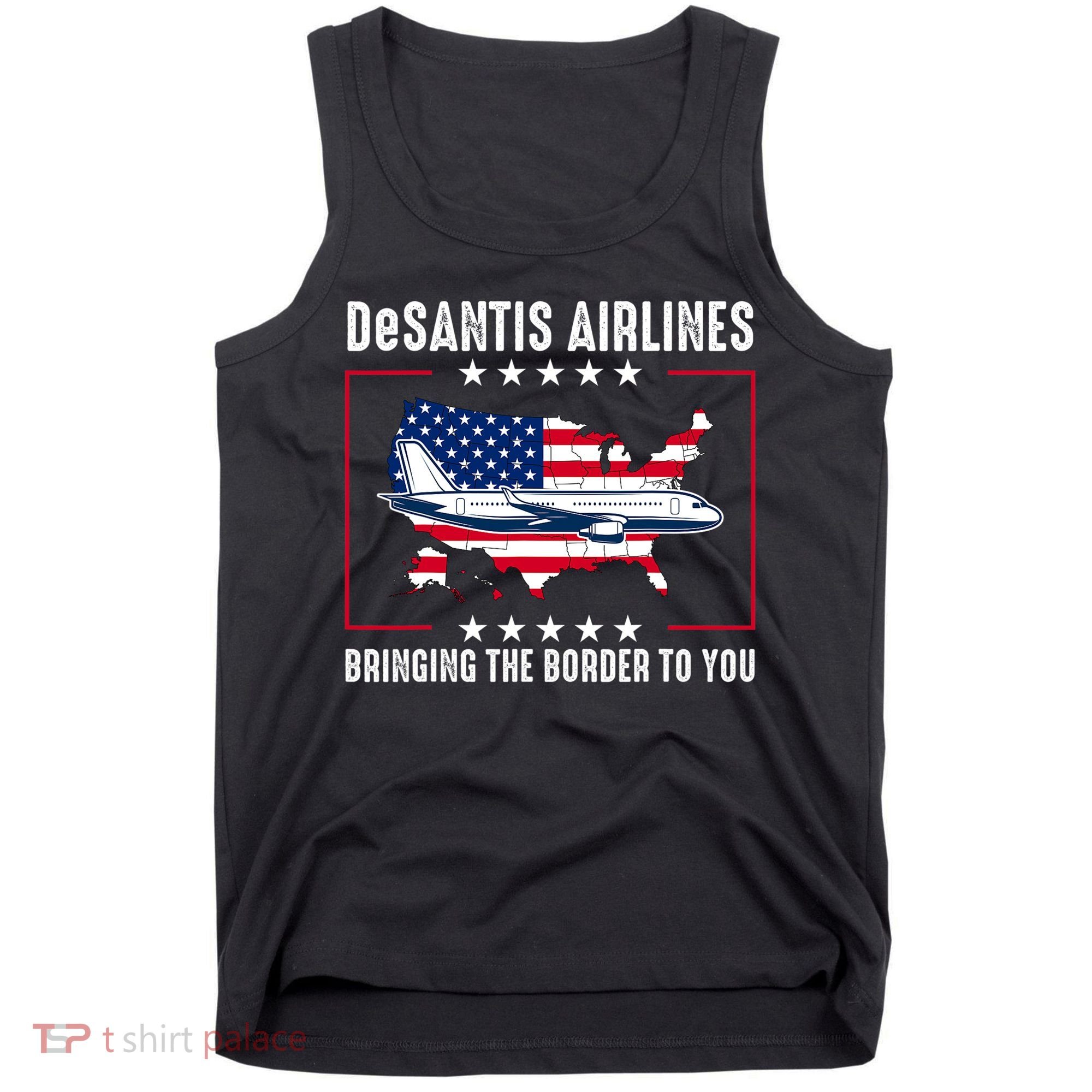 DeSantis Airlines American US Flag Tank Top
