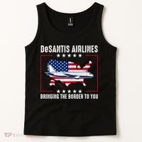 DeSantis Airlines American US Flag Tank Top thumb 2