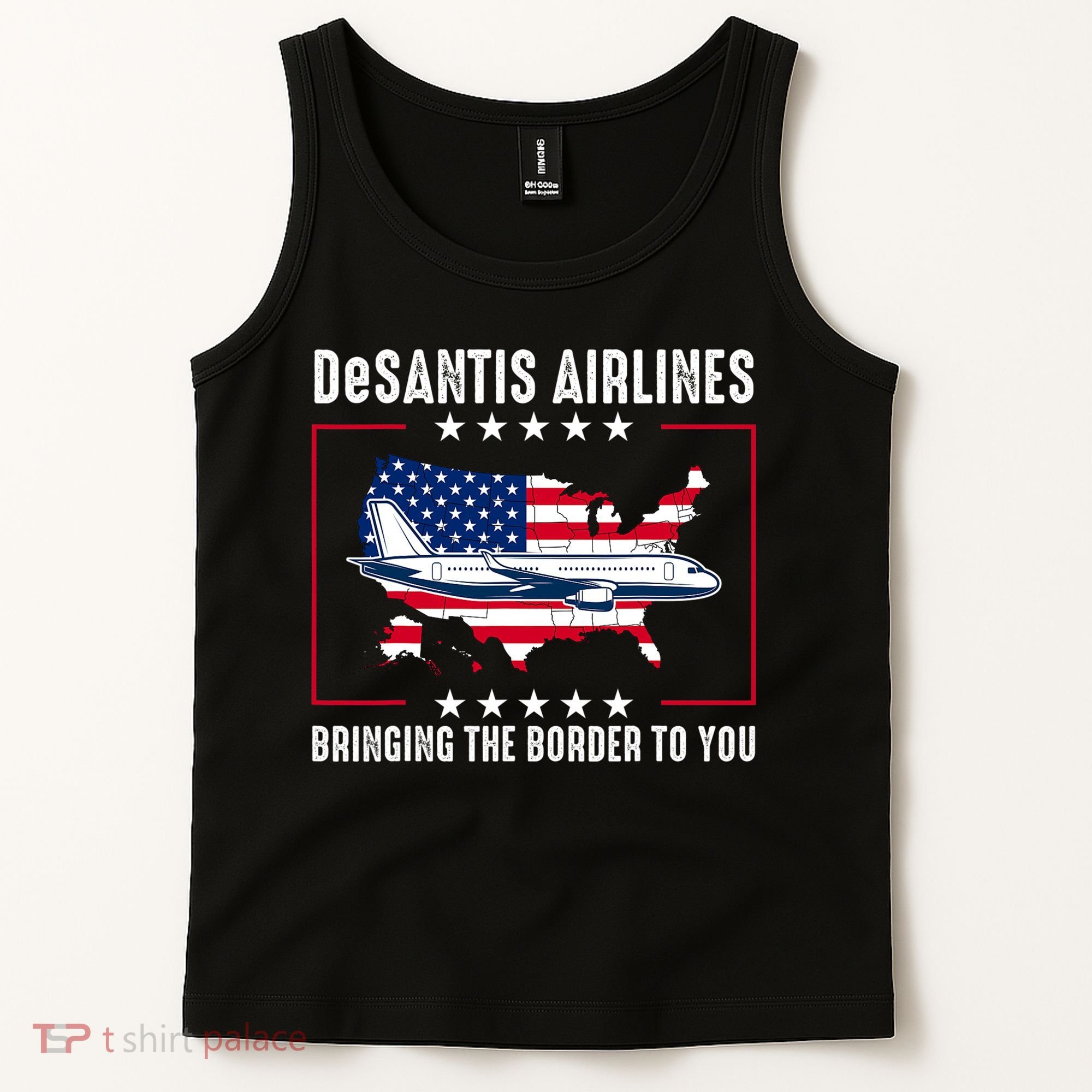 DeSantis Airlines American US Flag Tank Top