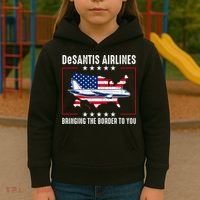 DeSantis Airlines American US Flag Kids Hoodie thumb 3