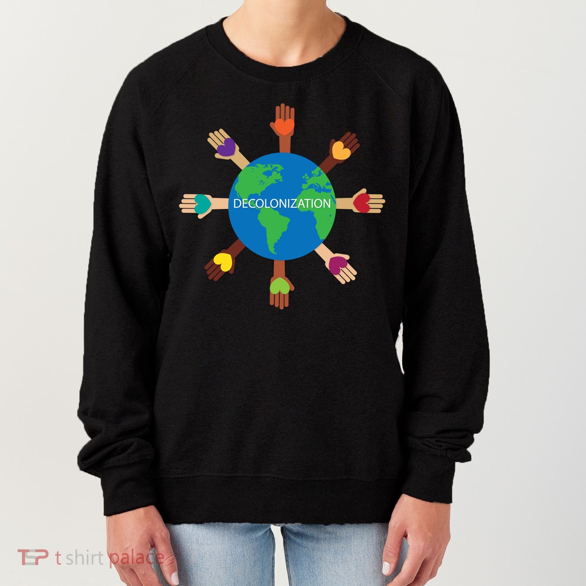 Decolonize African American Black History Month Love Earth Cute Gift Women's Sweatshirt