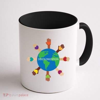Decolonize African American Black History Month Love Earth Cute Gift Coffee Mug back